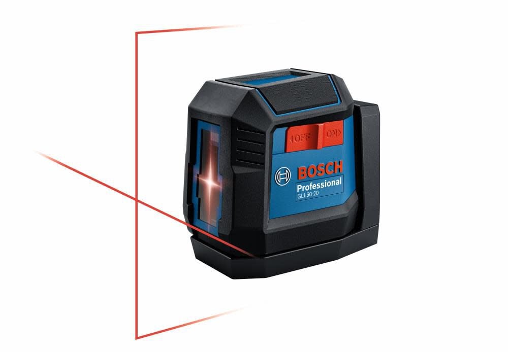 Bosch Self-Leveling Red Beam Cross-Line Laser (Bare Tool) - GLL50-20