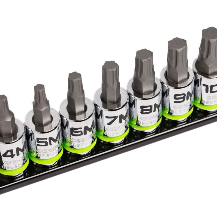 GripEdge Tools RPT 3/8 Inch Drive Short Hex Driver Set Metric 7 Pieces, large image number 3