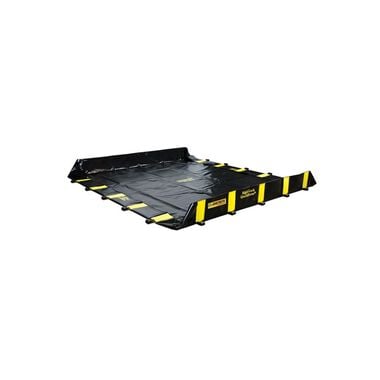 Justrite 745 Gallon Spill Drive Over Berm 10 ft x 10 ft x 12 in Black