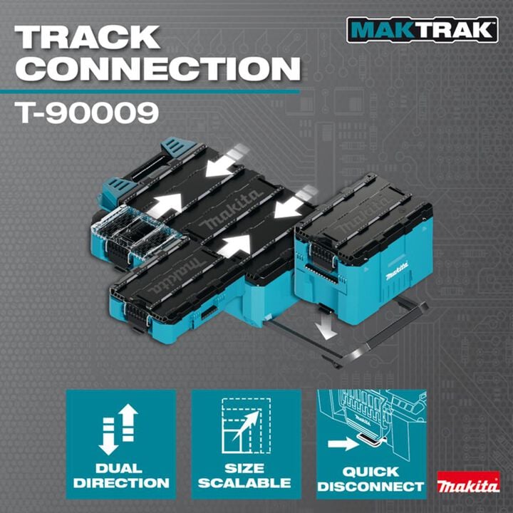 Makita MAKTRAK 3pc Rolling Tool Box and Medium Tool Box Bundle, large image number 2