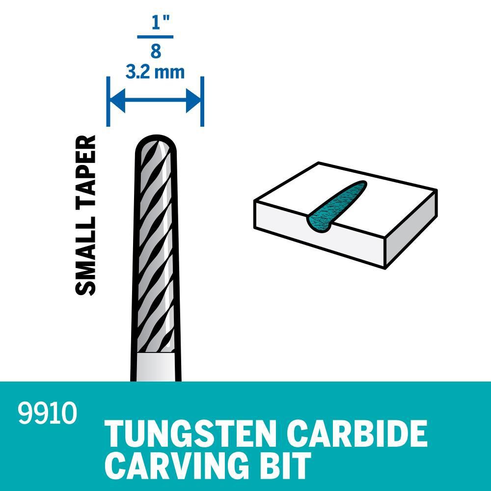 Dremel 1/8 In. Tungsten Carbide Carving Bit, large image number 4