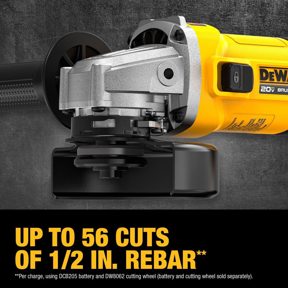 DEWALT 20V MAX 4 1/2 Inch Slide-Switch Grinder Kit, large image number 7