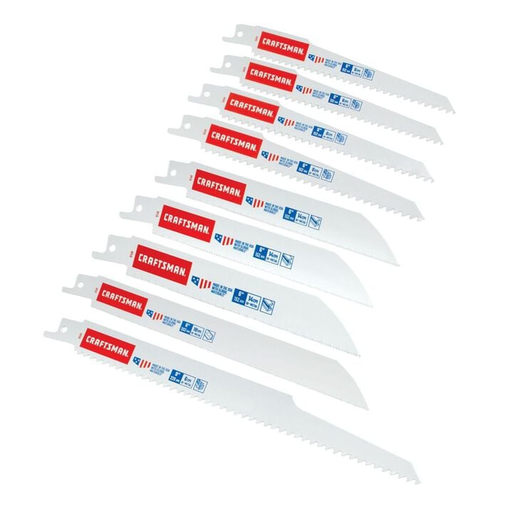 CRAFTSMAN 6 Inch 6 TPI Reciprocating Saw Blades 5 Pack, large image number 7