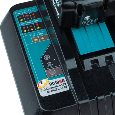 Makita 18V Lithium Ion Dual Port Charger, large image number 5