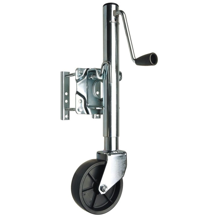 Reese Trailer Jack1000lb Cap Swivel Mount Side Wind 6in Caster