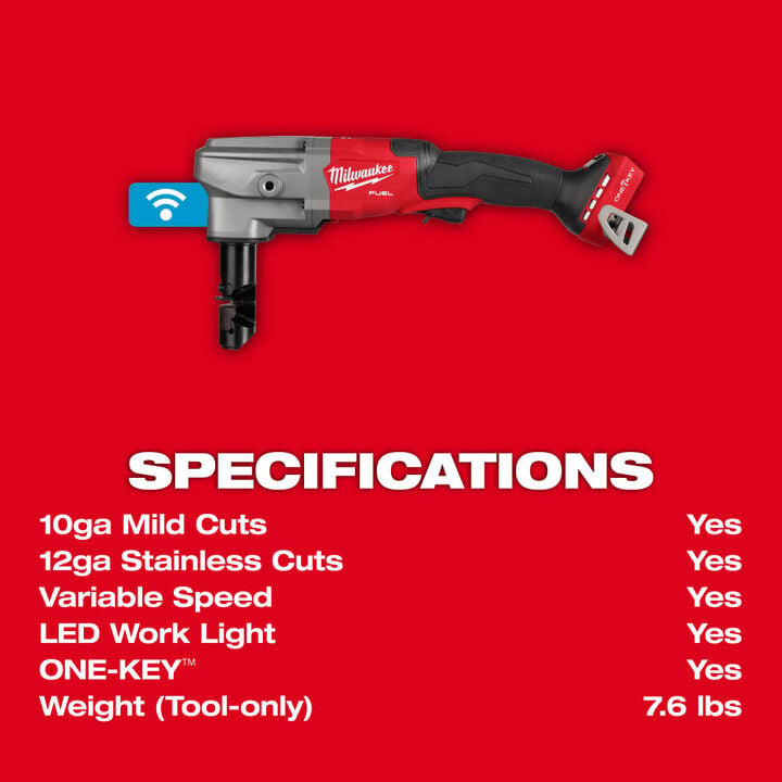 Milwaukee M18 FUEL 10 Gauge Nibbler (Bare Tool), large image number 10