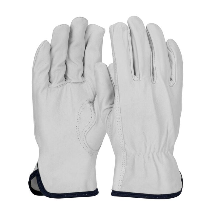 Protective Industrial Products Natural Goatskin Leather Driver Gloves Medium