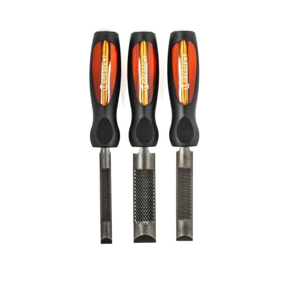 Crescent Nicholson 4-in-1 Combination Chisel and Wood Rasp Set, 3 Pieces, large image number 1