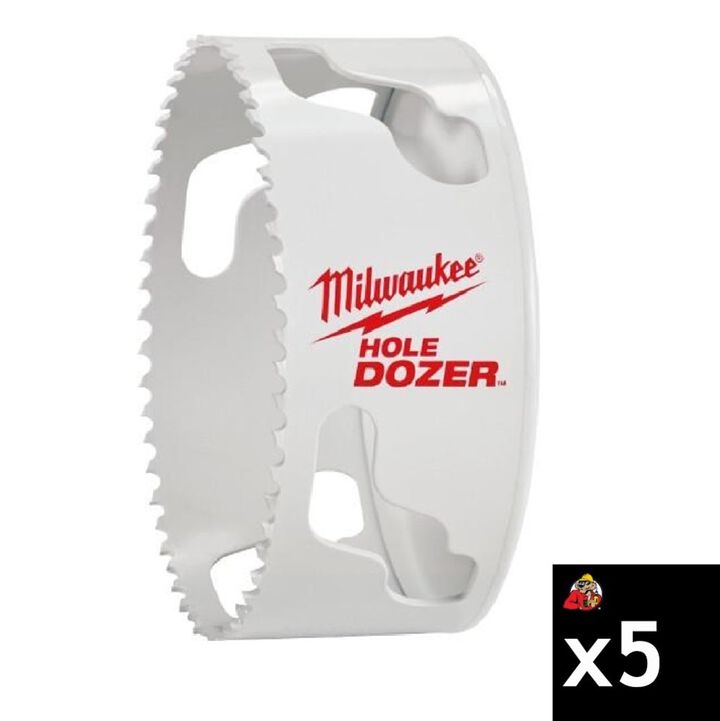 Milwaukee 5-1/4 Inch 3.5 TPI HOLE DOZER Bi-Metal Hole Saw Bundle, 5 Pieces, large image number 0