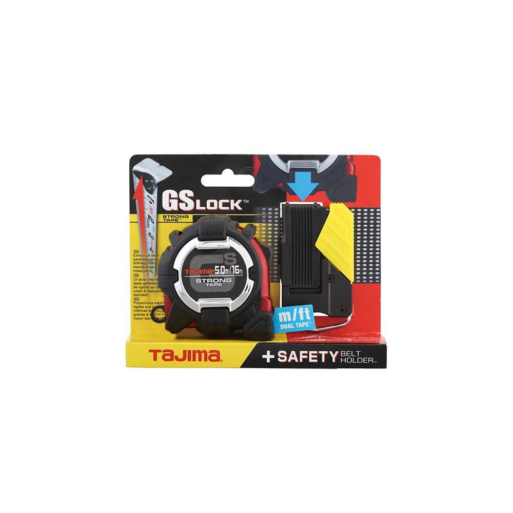 Tajima GS-Lock 16 Ft. x 1 Inch Steel SAE and Metric Tape Measure, Red and Black, large image number 6