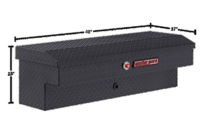 Weather Guard 41in Lo-Side Truck Tool Box Aluminum Gunmetal Gray, large image number 4