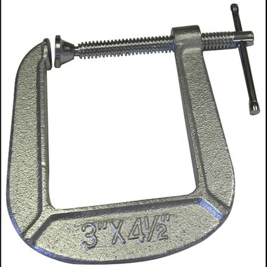 Bessey Drop Forged C-clamp 3 Inch Capacity 4-1/2 Inch Throat, large image number 0