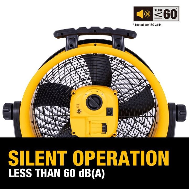DEWALT 18 Inch 20V AC/DC 4000 CFM Drum Fan, large image number 4