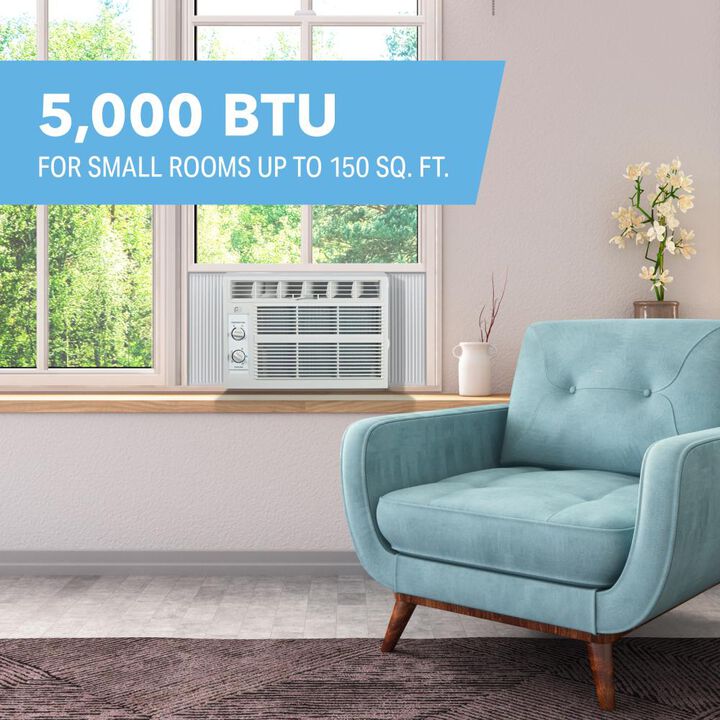 Perfect Aire 115V 5000 BTU Compact Mechanical Window Air Conditioner, large image number 1