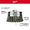 Milwaukee 2-3/4 In. Knot Wire Cup Brush, small
