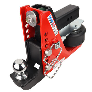 Shocker Hitch 12K 2.5 Inch Air Receiver Hitch & Drop Ball Mount 2-5/16in Hitch Ball