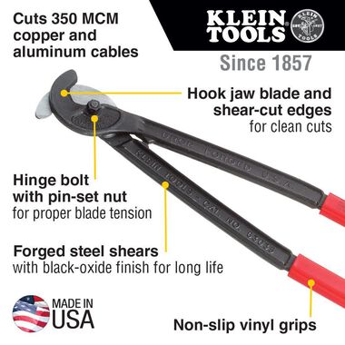 Klein Tools Utility Cable Cutter, large image number 1