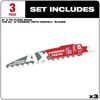 Milwaukee 6inch 3 TPI The AX with Carbide Teeth for Pruning & Clean Wood SAWZALL Blade 3PK, small image number 2