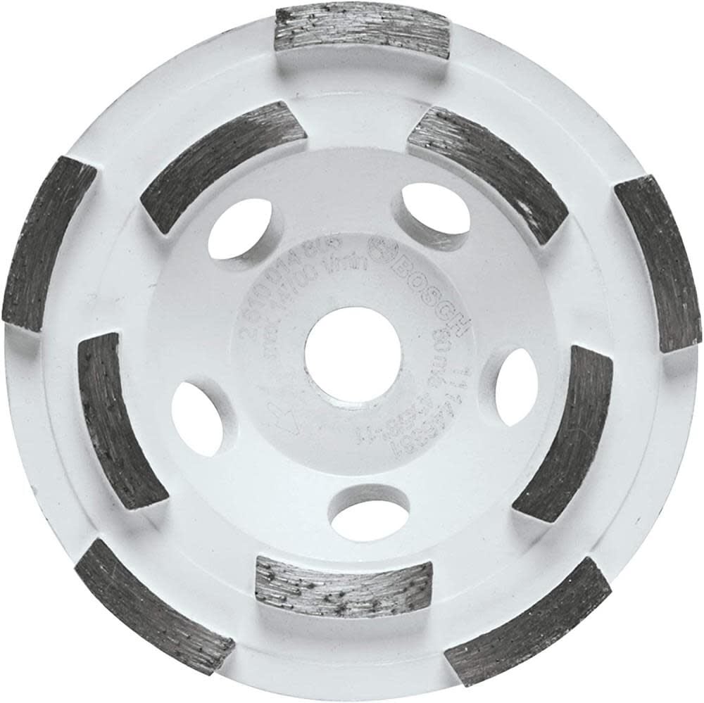 Bosch 4 Inch Double Row Segmented Rim Diamond Cup Wheel for Concrete – DC410HD