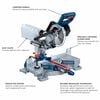 Bosch 18V 7-1/4 Inch Slide Miter Saw Kit - Reconditioned, small image number 2