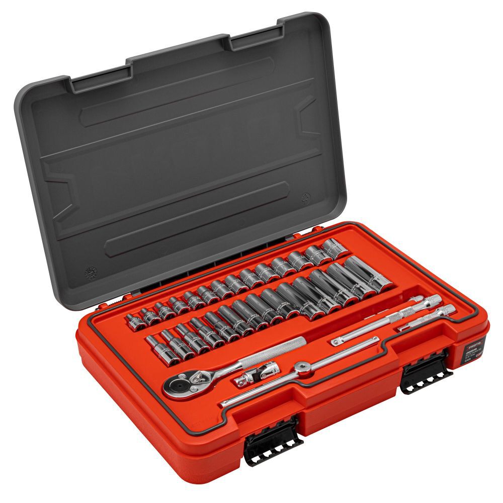 Proto Socket Set 3/8 DR 34pc MM 6pt, large image number 2