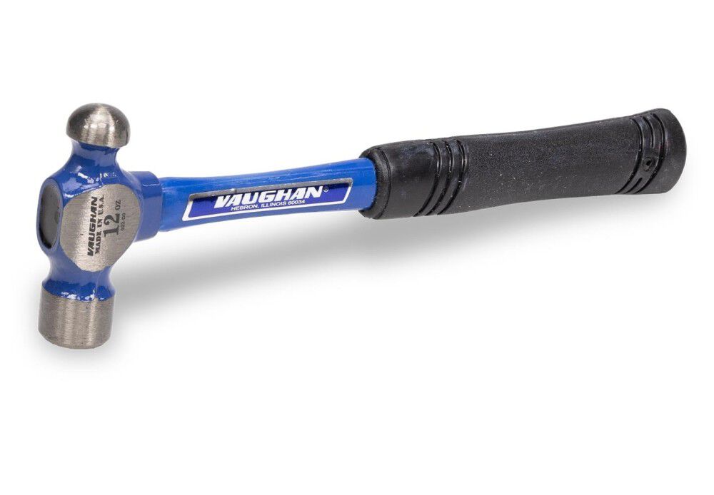 Vaughan 12 Oz Ball Pein Hammer with Fiberglass Handle, large image number 1