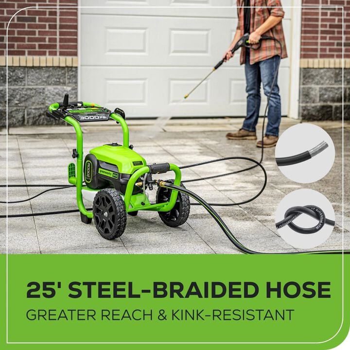 Greenworks 3000 PSI 2.0 GPM Electric Cold Water Pressure Washer with 5 Spray Nozzles, large image number 15
