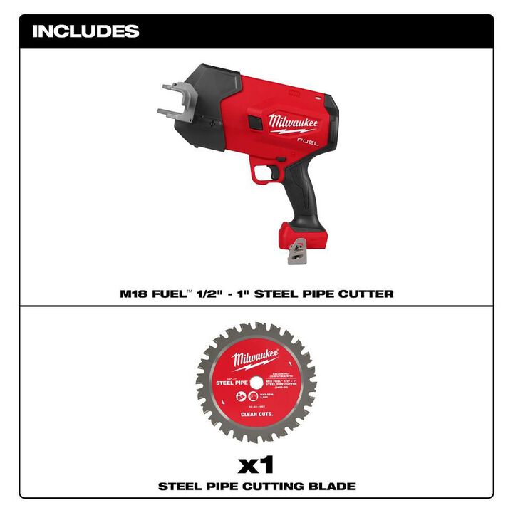 Milwaukee Promotional M18 FUEL 1/2 Inch - 1 Inch Steel Pipe Cutter (Bare Tool), large image number 4
