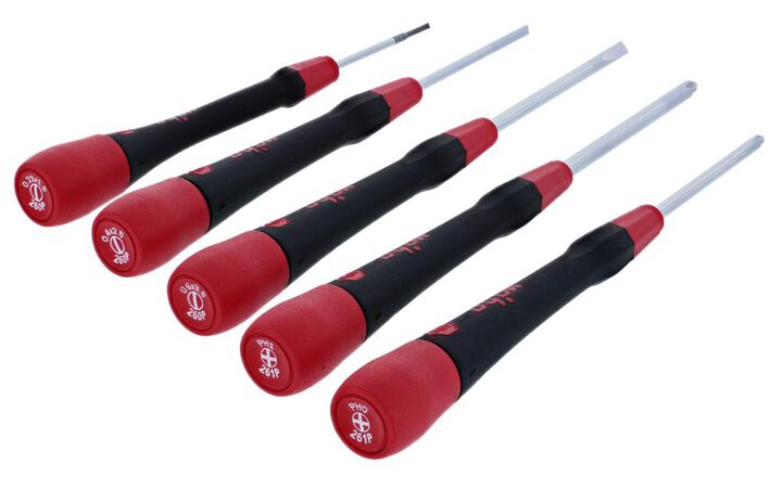 Wiha PicoFinish Slotted & Phillips Precision Screwdriver Set 5pc, large image number 4