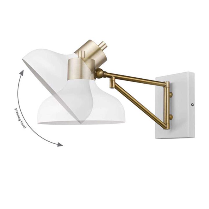 Globe Electric Berkeley Wall Sconce Polished Brass 60W 1 Light, large image number 1