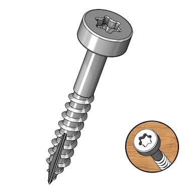Milescraft 1 In. Pocket Screws (coarse) 100 pcs.