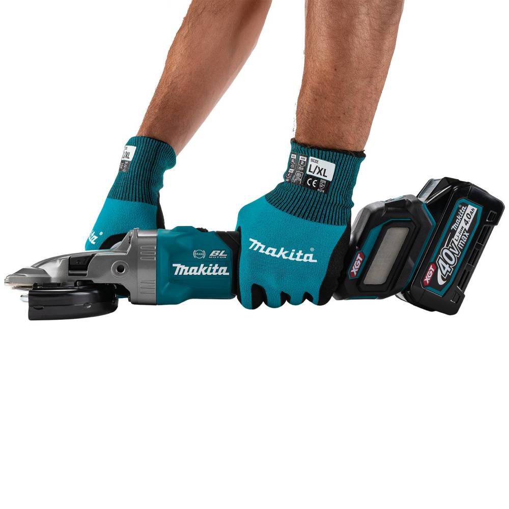 Makita 40V max XGT Brushless Cordless 5 Inch Slide Switch Flathead Grinder Variable Speed with Electric Brake (Bare Tool), large image number 8