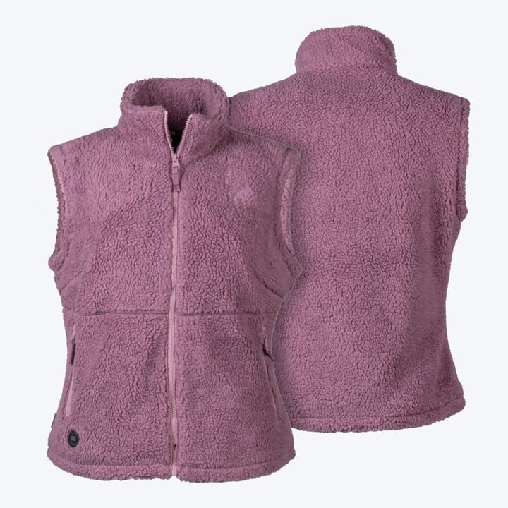 Mobile Warming Upland Sherpa Heated Vest Kit 7.4V Womens Purple XL