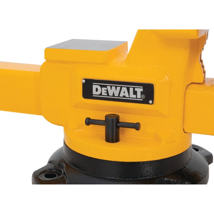 DEWALT 6 Inch Swivel Base Bench Vise with Anvil, large image number 2