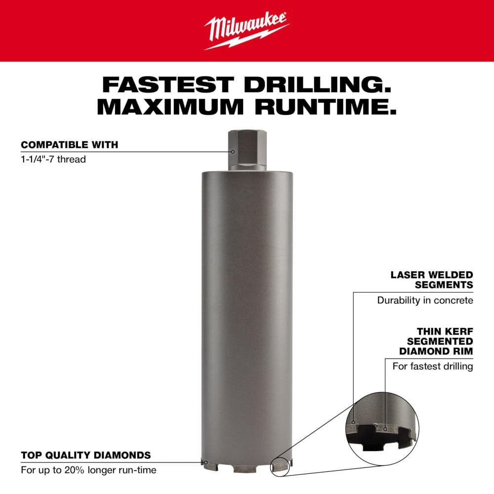Milwaukee 3 In Diamond Ultra Dry Core Bit 48 17 0130 Simolary simolary.com 8