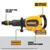 DEWALT 60V 27 Lbs. SDS MAX Inline Chipping Hammer Cordless Kit, small image number 2