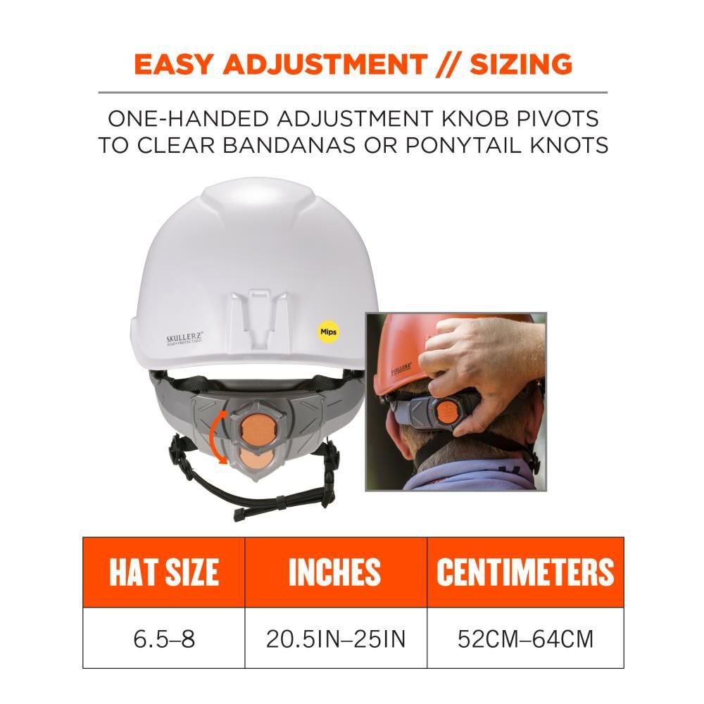 Ergodyne Skullerz 8975 MIPS Safety Helmet Class C with MIPS Technology White, large image number 6