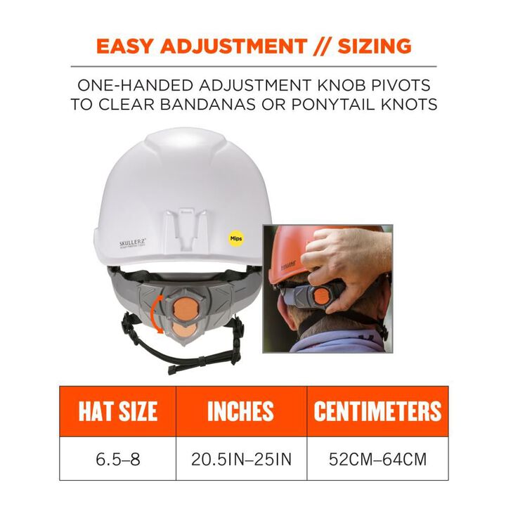 Ergodyne Skullerz 8975 MIPS Safety Helmet Class C with MIPS Technology White, large image number 5