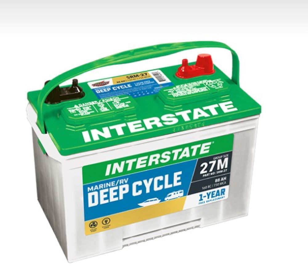 Interstate Batteries Marine RV Battery Deep Cycle 27M 88AH, large image number 2