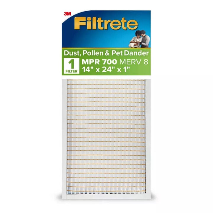 3M Filtrete 14 x 24 x 1-Inch 700 MPR MERV 8 Dust Reduction Furnace Air Filter, 4-Pack, large image number 1