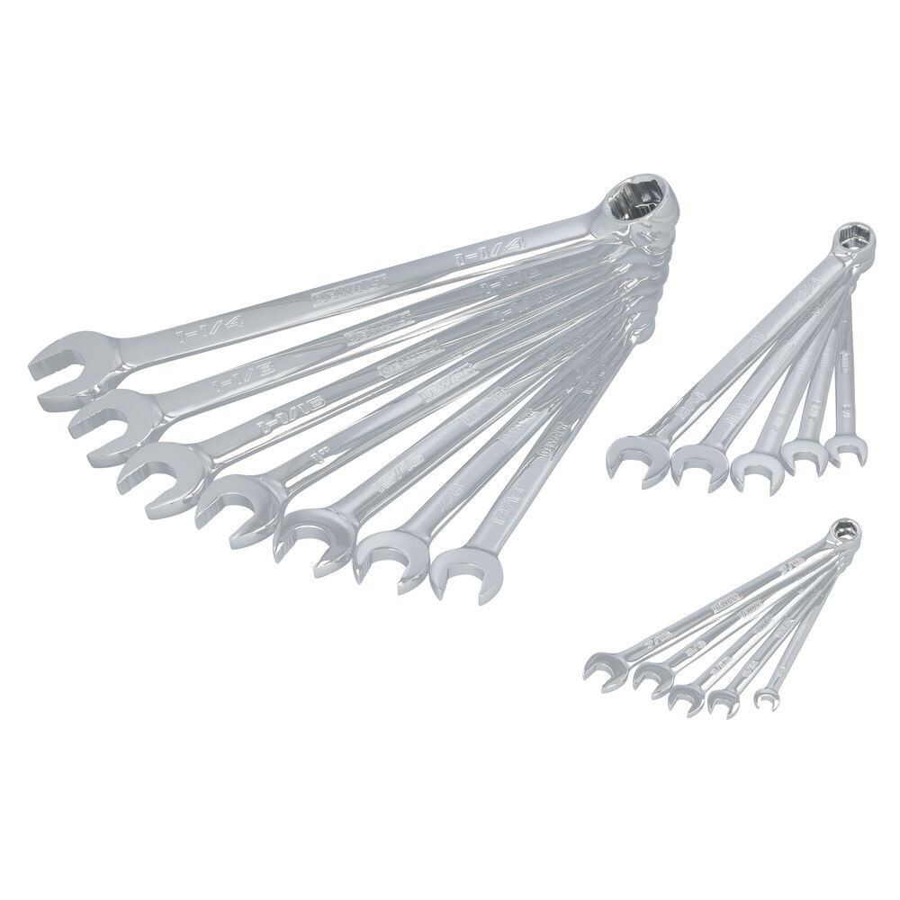 DEWALT TOUGHSERIES 17Pc SAE & 18Pc Metric Combination Wrench Set Bundle, large image number 3