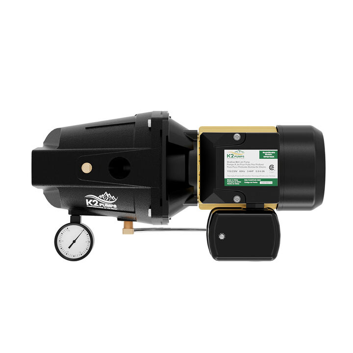 K2 Pumps Shallow Well Jet Pump 3/4 HP Lead Free Cast Iron 115/230V, large image number 3