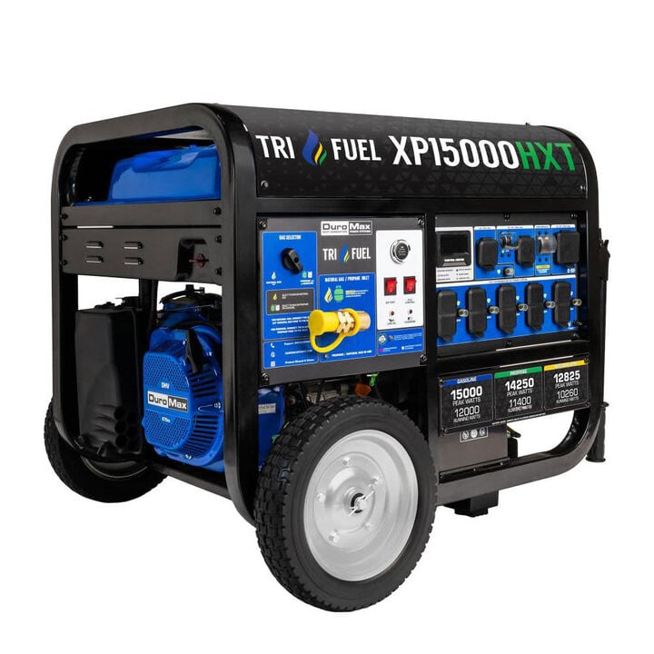 Duromax 15,000 Watt Tri-Fuel 49-State Portable Generator with CO Alert