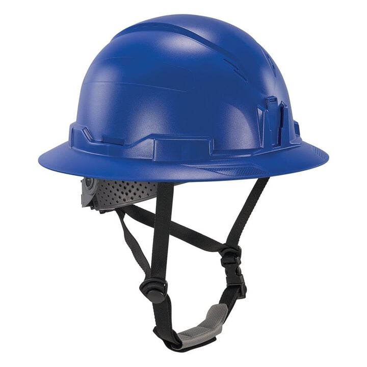 Ergodyne Skullerz 8963 Non-Vented Full Brim Hard Hat, Type 2, Class E, Blue