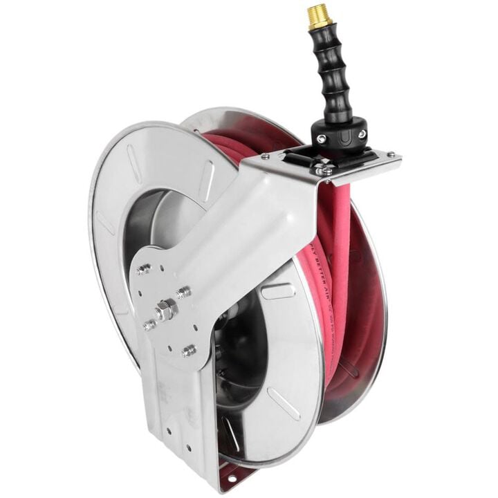 Milton Hose Reel 3/8in ID x 25' EPDM Hose with 1/4in NPT