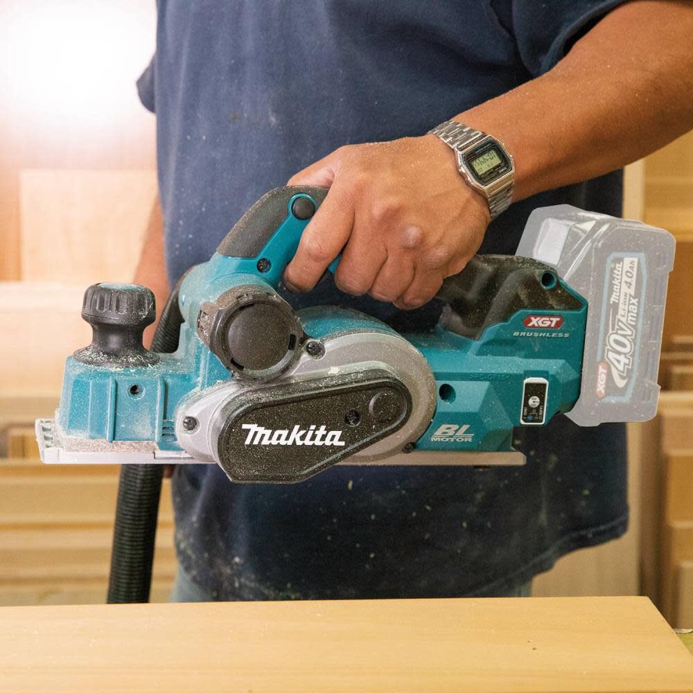 Makita 40V max XGT Cordless 3 1 4in Planer AWS Capable Bare Tool