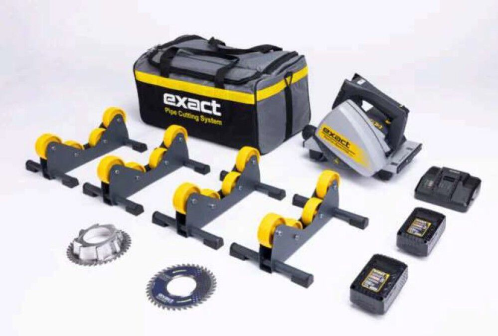 Exact Tools PipeCut P400 18V 5Ah Battery Powered Pipe Saw Kit, large image number 3