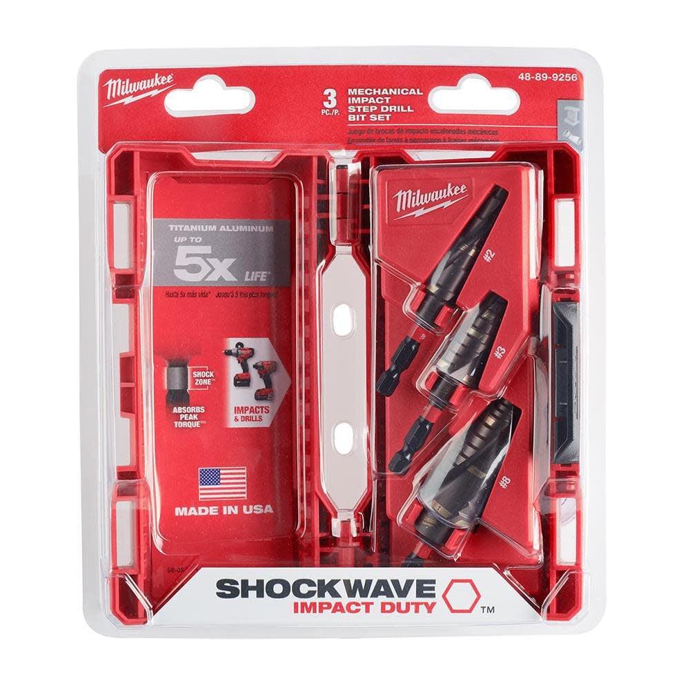 Milwaukee Shockwave Impact Duty Step Bit Mechanical Set 2 3 8 48 89 9256 Simolary simolary.com 12