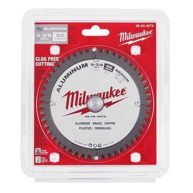Milwaukee 5-3/8 in. 50T Non-Ferrous Metal Circular Saw Blade, large image number 5