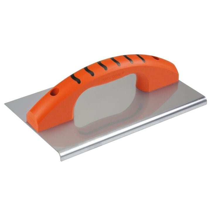 Kraft Tool Co 10 In. x 6 In. 5/8 In. R Stainless Steel Edger with ProForm Float Handle, large image number 0